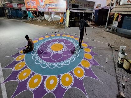 Uran city was decorated for the dedication ceremony of Ram temple | राम मंदिराच्या प्राणप्रतिष्ठा सोहळ्यासाठी उरण नगरी सजली 