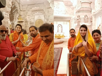 Urvashi Rautela visited Ayodhya ram mandir temple soon join politics | उर्वशी रौतेलाने अयोध्येत रामललाचं घेतलं दर्शन, लवकरच राजकारणात एन्ट्री?