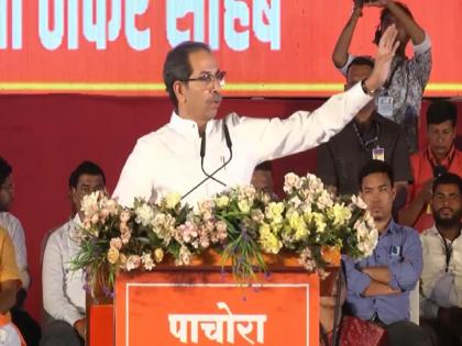 Uddhav Thackeray : Remove the hands that tarnish the saffron; Uddhav Thackeray is bitter | Uddhav Thackeray : भगव्याला कलंक लावणारे हात काढून टाकायचे; पाचोऱ्यातून उद्धव ठाकरे कडाडले