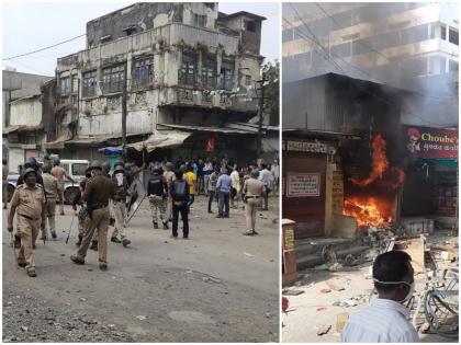 Fire of Tripura violence In Amravati's Chandni Chowk, groups of two communities Face to face, police firing in the air | त्रिपुरा हिंसाचाराची आग; अमरावतीच्या चांदणी चौकात दोन समुदायांचे गट आमने-सामने, पोलिसांचा हवेत गोळीबार