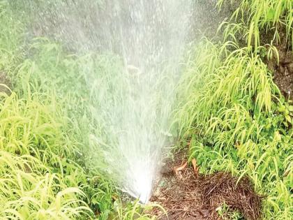 Deputies tossed water into the air | वंचितांनी सोपाऱ्यात फोडली जलवाहिनी