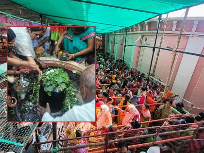 Shravan Somavar and Vinayaka Chaturthi coincide; Vaidyanath Temple decorated with flowers, devotional atmosphere | श्रावण सोमवार आणि विनायक चतुर्थीचा संयोग; वैद्यनाथ मंदिर सजवले फुलांनी, भक्तांची अलोट गर्दी Shravan Somavar and Vinayaka Chaturthi coincide; Vaidyanath Temple decorated with flowers, devotional atmosphere | श्रावण सोमवार आणि विनायक चतुर्थीचा संयोग; वैद्यनाथ मंदिर सजवले फुलांनी, भक्तांची अलोट गर्दी