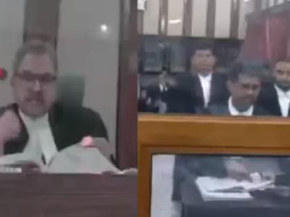 arguement-judge-lawyer-over-english-language-in-court-video-viral | हेच तर दुखणं आहे, तुम्हाला हिंदी येत नाही आणि मला इंग्रजी; वकील आणि न्यायधीशांची जुगलबंदी