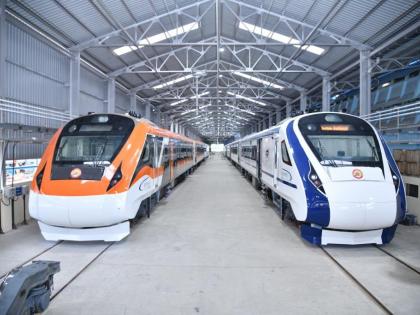 vande bharat express train new look and saffron color railway minister ashwini vaishnaw said 25 major changes and improvement have done | वंदे भारत ट्रेनचे रुपडे पालटले,‘केसरिया’ रंगात अवतरली; २५ मोठे बदल होणार, सुविधा वाढवल्या!