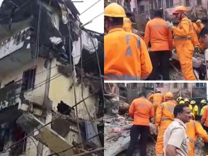 Palghar: Ramabai Apartment partially collapses; 2 dead, 20 feared trapped | Vasai: वसईत चार मजली इमारतीचा भाग कोसळला; दोघांचा मृत्यू, ९ जण जखमी! Palghar: Ramabai Apartment partially collapses; 2 dead, 20 feared trapped | Vasai: वसईत चार मजली इमारतीचा भाग कोसळला; दोघांचा मृत्यू, ९ जण जखमी!