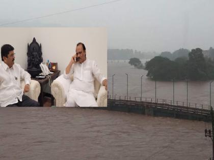 Heavy rains in Chiplun area, Vashishthi river reaches danger level; Deputy Chief Minister Ajit Pawar reviewed | चिपळूण परिसरात जोरदार पाऊस, वाशिष्ठी नदीने धोकापातळी  गाठली; उपमुख्यमंत्री अजित पवारांनी घेतला आढावा