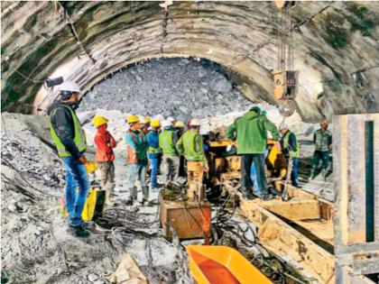 Uttarakhand tunnel collapse: Labor still trapped after 80 hours; Thailand, Norway help for rescue | ८० तासांनंतरही मजूर अडकलेले; रेस्क्यूसाठी थायलंड, नॉर्वेची मदत, मोठ्या मशिन्स एअरलिफ्ट