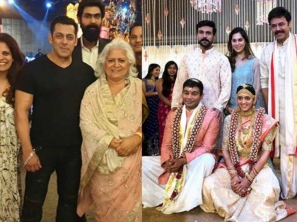 Salman Khan, Venkatesh Daggubati shaking legs on ‘Jumme Ki Raat’ at Aashritha’s wedding | वेंकटेशच्या मुलीच्या लग्नात सलमान खानने या गाण्यावर धरला ताल