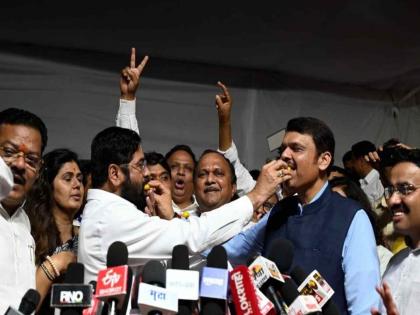 This victory is the reaction of Assembly victory Nandi says CM Eknath Shinde | "हा विजय म्हणजे विधानसभा विजयाची नांदी"; मुख्यमंत्री एकनाथ शिंदे यांची प्रतिक्रिया