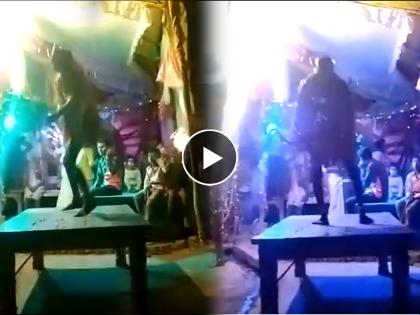 Video 50 year old artist who was playing hanuman role in ramlila dies on stage in fatehpur | हृदयद्रावक! हनुमानाची भूमिका साकारणाऱ्या कलाकाराला स्टेजवर मृत्यूने गाठलं अन्...; Video व्हायरल