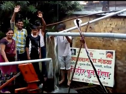 water conversation through public participation | लोकसहभागातून विहिर पूनर्भरण; आसरा माता मंडळाचा उपक्रम