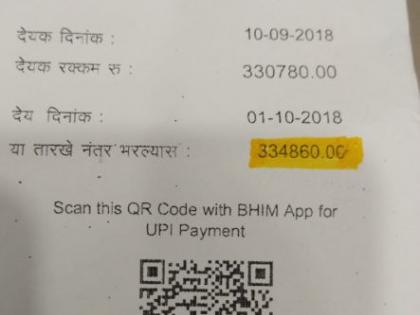 One month's electricity bill, three and a half lakh rupees! | एक महिन्याचे वीज बिल तब्बल साडेतीन लाख रुपये !