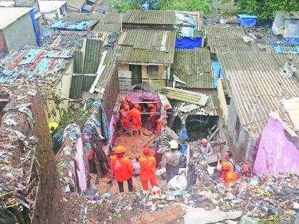 ten people died after being crushed under the ground in vikhroli | विक्रोळीत तीन कुटुंबे झाली उद्ध्वस्त; मातीखाली दबल्याने दहा जणांचा मृत्यू