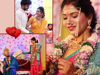 Marathi actor vijay andalkar and rupali zankar tie a knot | रूपेरी पडद्यावरील नवरा-बायको आयुष्यातही झाले पती-पत्नी, लग्नाचे सुंदर फोटो आले समोर