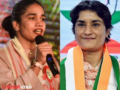 haryana assembly election 2024 Babita Phogat reaction on Vinesh Phogat disqualify congress joining | Babita Phogat : विनेशच्या राजकारणावर नाही तर 'या' गोष्टीमुळे महावीर फोगाट नाराज, बबिताने सांगितलं मोठं कारण