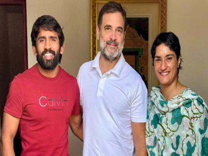 Vinesh Phogat will join Congress, Haryana Assembly Elections 2024 | आता राजकीय 'दंगल' होणार! विनेश फोगट करणार काँग्रेसमध्ये प्रवेश, 'या' जागेवरून निवडणूक लढवणार?