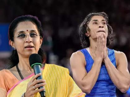 "There must be a thorough investigation into what happened to Vinesh when the gold medal was in sight," demanded Supriya Sule. | "सुवर्णपदक दिसत असताना विनेशसोबत जे झाले त्याची सखोल चौकशी व्हायलाच पाहिजे" सुप्रिया सुळे यांची मागणी