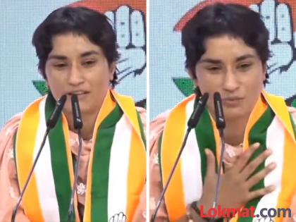 Vinesh Phogat on contesting haryana election from which seat | Vinesh Phogat : माहेर की सासर... विनेश फोगाट काँग्रेसच्या तिकिटावर कुठून लढवणार निवडणूक?, दिलं 'हे' उत्तर