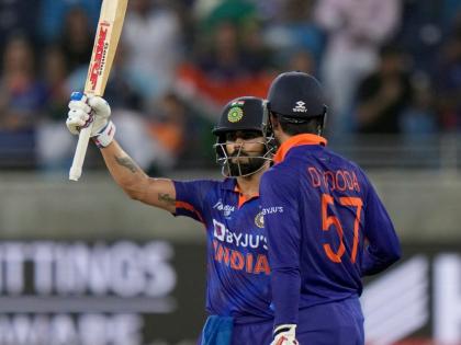 Virat Kohli scores first international T20 hundred comes after 1021 days in Asia Cup 2022 IND vs AFG | Virat Kohli, Asia Cup 2022 IND vs AFG: विराट कोहलीला 'बाप्पा पावला'! तब्बल १,०२१ दिवसांनी ठोकलं शतक