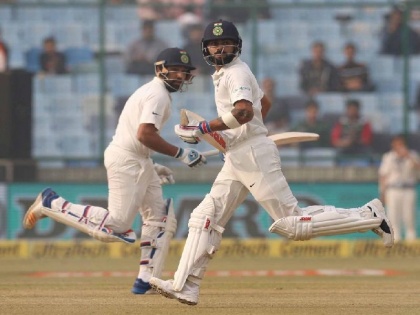Sri Lanka's poor start, India declared on 536 runs | भारताचा डाव 536 धावांवर घोषित, श्रीलंकेची खराब सुरुवात