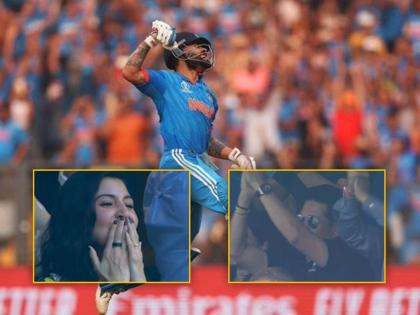 Virat Kohli: Virat... Virat... Record breaking alarm at Wankhede, standing ovation from Sachin | Virat Kohli: विराट... विराट... वानखेडेवर रेकॉर्डब्रेक गजर, सचिनकडून स्टँडिंग ओवेशन 