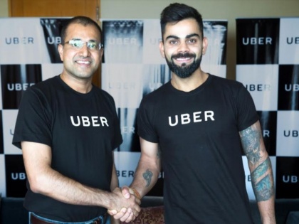 India's first brand ambassador of Virat Kohli Uber Company | विराट कोहली उबर कंपनीचा भारतातील पहिला ब्रँड अॅम्बेसेडर