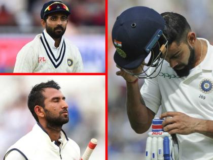 Virat Pujara Rahane are burden to Team India Fans Furious on Social Media IND vs SA 1st test | India vs South Africa 1st tes: 'पुजारा, कोहली अन् रहाणे म्हणजे संघावर ओझंच'; भारताची मधली फळी परत अपयशी, नेटकऱ्यांचा संताप