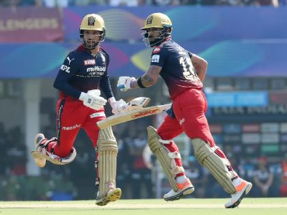 Virat Kohli Rajat Patidar Glenn Maxwell classic batting Gujarat Titans need 171 to win against Royal Challengers Banglore IPL 2022 GT vs RCB live updates | Virat Kohli Glenn Maxwell, IPL 2022 GT vs RCB Live: किंग कोहली, रजत पाटीदारची अर्धशतके, ग्लेन मॅक्सवेलची फटकेबाजी; RCB ने गुजरातला दिलं १७१ धावांचे आव्हान