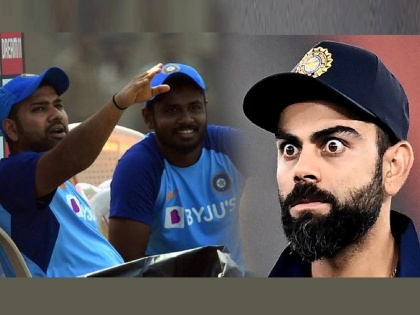 Rohit Sharma vs Virat Kohli Sanju Samson shares incidence about Team India Debut Virat faces Social Media Trolling | Rohit Sharma vs Virat Kohli, Sanju Samson: संजू सॅमसनने सांगितला रोहितबद्दलचा किस्सा; नेटकरी मात्र विराटवर संतापले!