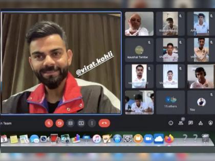 Virat Kohli Guided Yash Dhull led U19 Team India on Zoom Call Video before World Cup Final Against England | Virat Kohli U19 Indian Team Zoom Call: आता टीम इंडियाच जिंकणार वर्ल्ड कप! विराटने फायनलआधी झूम कॉलवरून भारताच्या 'यंग ब्रिगेड'ला केलं मार्गदर्शन