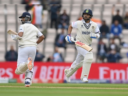 WTC final 2021 Ind vs NZ 1st Test : Virat Kohli becomes only the second Indian batsman to rack up 6000 Test runs at number 4 | WTC final 2021 Ind vs NZ 1st Test : सचिन तेंडुलकरनंतर आता विराट कोहलीच; पहिल्याच दिवशी नोंदवला भारी विक्रम 