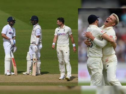 India vs England 2nd Test : verbal battle between Virat Kohli and James Anderson, butt Kohli has been dismissed by Sam Curran, Video  | India vs England 2nd Test : विराट कोहलीनं इंग्लंडच्या जेम्स अँडरसनला डिवचलं, पण सॅम कुरननं घेतला बदला, Video 