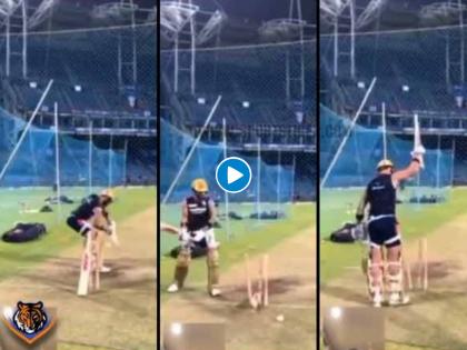 IPL 2022 RCB vs MI : RCB player Virat Kohli gets bowled in nets before game against Mumbai Indians, almost breaks wicket in anger, Watch Video  | Mumbai Indian Virat Kohli IPL 2022 RCB vs MI : मुंबई इंडियन्सचा सामना करण्यापूर्वी विराट कोहली 'फ्रस्ट्रेट' झाला, नेटमध्ये बोल्ड झाल्यावर असा राग काढला, Video 