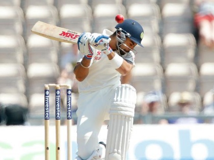 India vs West Indies, 1st Test: Virat Kohli says out on bouncer | India vs West Indies, 1st Test : बाऊन्सरला घाबरत नाही म्हणणारा कोहली उसळत्या चेंडूवरच आऊट झाला 