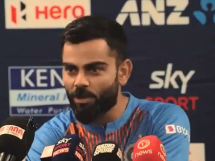IND Vs NZ : Virat Kohli gives a heart-winning reply when asked about revenge for World Cup semi-final loss | Video : वर्ल्ड कपमधील पराभवाचा वचपा काढणार का? विराट कोहलीचं मन जिंकणारं उत्तर