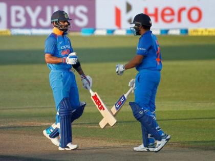 India vs New Zealand 3rd ODI: Virat kohli and Rohit sharma equal most 100 plus stand in ODIs record with Adam Gilchrist and Matthew Hayden | India vs New Zealand 3rd ODI : रोहित-विराट जोडीचा पराक्रम, ऑस्ट्रेलियाच्या दिग्गजांशी बरोबरी