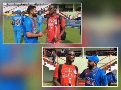 Virat Kohli, Rohit Sharma make special fan's day after India's 3-0 series win in Guyana, watch video | India vs West Indies : कोहली, रोहितनं चाहत्याचा दिवस बनवला 'स्पेशल', पाहा व्हिडीओ