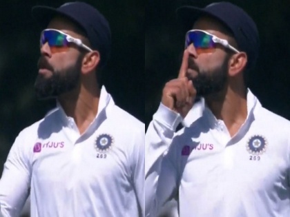 India vs New Zealand, 2nd Test : Virat Kohli shuts down Christchurch crowd after Tom Latham’s dismissal svg | India vs New Zealand, 2nd Test : विराट कोहलीनं 'त्या' प्रेक्षकांकडे पाहून वापरले अपशब्द, Video 