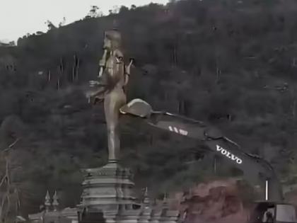 थायलंड-कंबोडिया सीमेवरील विष्णूची मूर्ती बुलडोझरने पाडली, भारताने घेतला तीव्र आक्षेप  