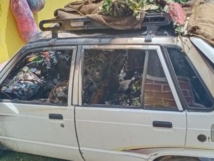 Vegetable seller dies after being blown up while starting car in sangli | गाडी सुरू करताना उडाला भडका, पेट घेतल्याने भाजी विक्रेत्याचा मृत्यू 