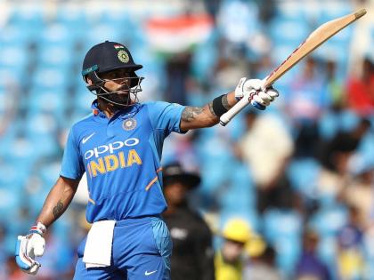 India vs Australia, 2nd ODI: virat Kohli Celebrated century, see the video | India vs Australia, 2nd ODI: कोहलीने असे केले शतकाचे सेलिब्रेशन, पाहा व्हिडीओ