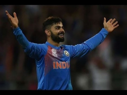 India vs New Zealand 1st ODI: ... and Kohli Done Dharmendra style dance after winning match | India vs New Zealand 1st ODI : ... आणि विजयानंतर कोहलीने केला धर्मेंद्र स्टाईल डान्स, पाहा व्हिडीओ