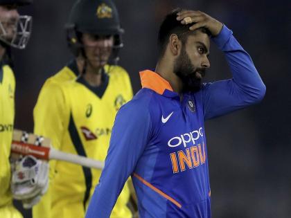 India vs Australia: This is the first time that India have lost an ODI match scoring 350-plus runs while batting first | India vs Australia : भारतीय संघावर 24 सामन्यांत पहिल्यांदाच ओढावली अशी नामुष्की