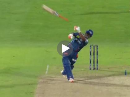 IPL 2025 PBKS vs LSG Rishabh Pant Loses Bat As Omarzai Traps LSG Captain To Make His Life Miserable Watch Video | IPL 2025 : मोठी फटकेबाजी सोडा; २७ कोटींच्या पंतला बॅटही नीट धरायला जमेना! (VIDEO)