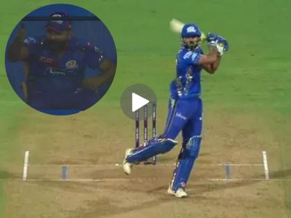 IPL 2025 MI vs GT Naman Dhir's poor shot selection leaves Rohit Sharma extremely angry in MI vs GT clash Watch Viral Vidoe | MI vs GT : संघ संकटात असताना नमन याने 'धीर' सोडला! डगआउटमध्ये रोहितनं असा काढला राग (VIDEO)