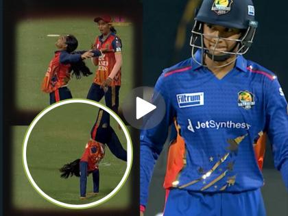 Maharashtra Womens Premier League 2025 Ratnagiri Jets Women vs Solapur Smashers Women Sharayu Kulkarni's Somersault Celebration After Smriti Mandhana's Wicket Goes Viral Watch Video | "छोरी छोरों से कम है के..." स्मृतीची विकेट घेणाऱ्या शरयू कुलकर्णीच्या सेलिब्रेशनची चर्चा (VIDEO)