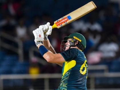 West Indies vs Australia 1st T20I Mitchell Owen Makes World Record In His T20I Debut Match At Kingston | WI vs AUS : T20I पदार्पणात मोठा धमाका; Mitchell Owen नं सेट केला नवा वर्ल्ड रेकॉर्ड