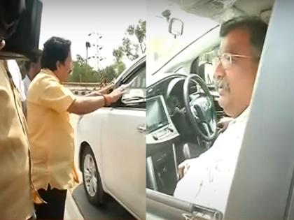 Kankavli leader of Uddhav Thackeray group Shivsena Sandesh Parkar meeting Minister Ravindra Chavan; Political discussions | ठाकरे गटाचे कणकवलीतील नेते संदेश पारकर मंत्री रविंद्र चव्हाणांच्या भेटीला; चर्चांना उधाण