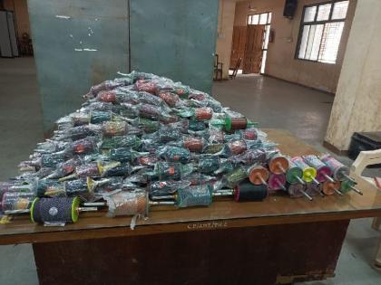 450 bundles of nylon manja seized in Amravati | अमरावतीत ४५० बंडल नायलॉन मांजा जप्त, नागपुरी गेट पाेलिसांची कारवाई