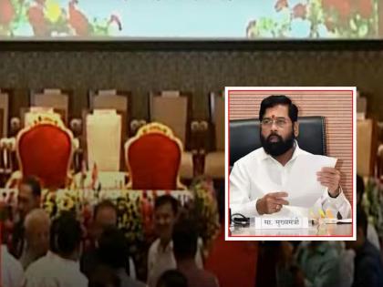 Eknath Shinde Cabinet Expansion List: name plate on the chairs in the Rajbhavan; 18 Mlas including Sanjay Rathod, Abdul Sattar will take oath as ministers | Eknath Shinde Cabinet Expansion List: राजभवनातील खुर्च्यांवर नावे लागली; संजय राठोड, अब्दुल सत्तारांसह १८ जण घेणार मंत्रिपदाची शपथ